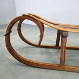 1930s Czech Oak Art Deco Sled