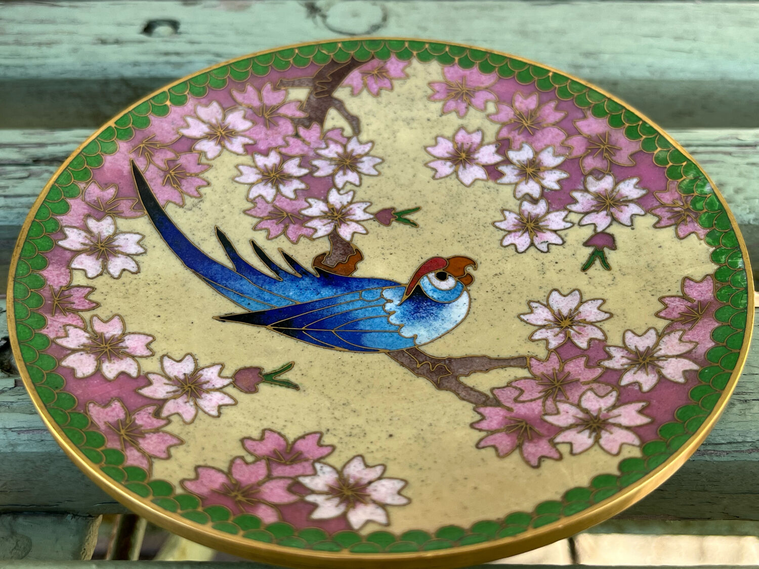 Cloisonné enamel cup