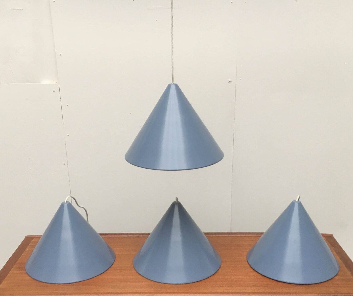 Danish mid-century suspension billiard lamp by Louis Poulsen