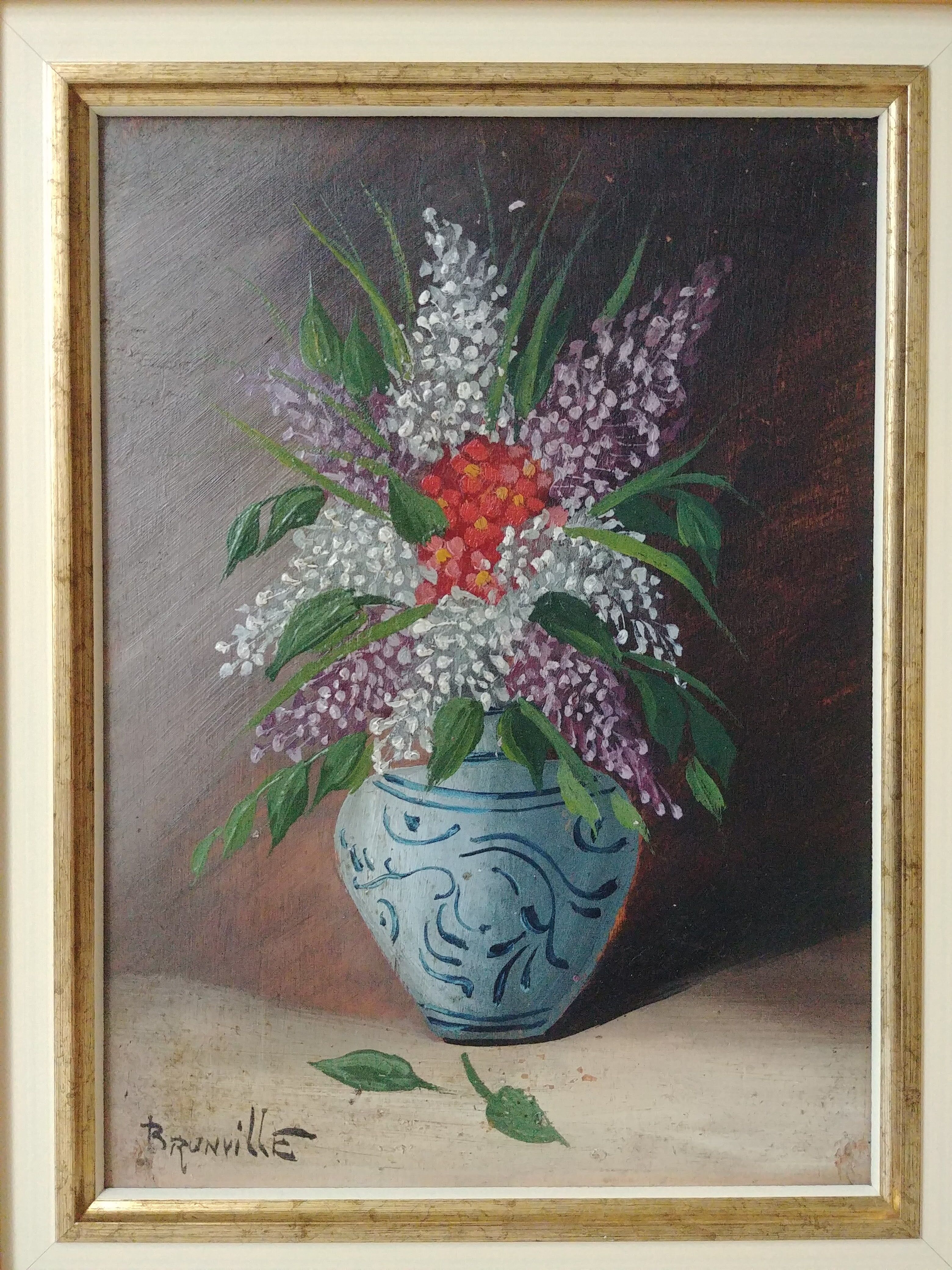 Painting bouquet of flowers