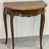 Dressing table half-moon marquetry
