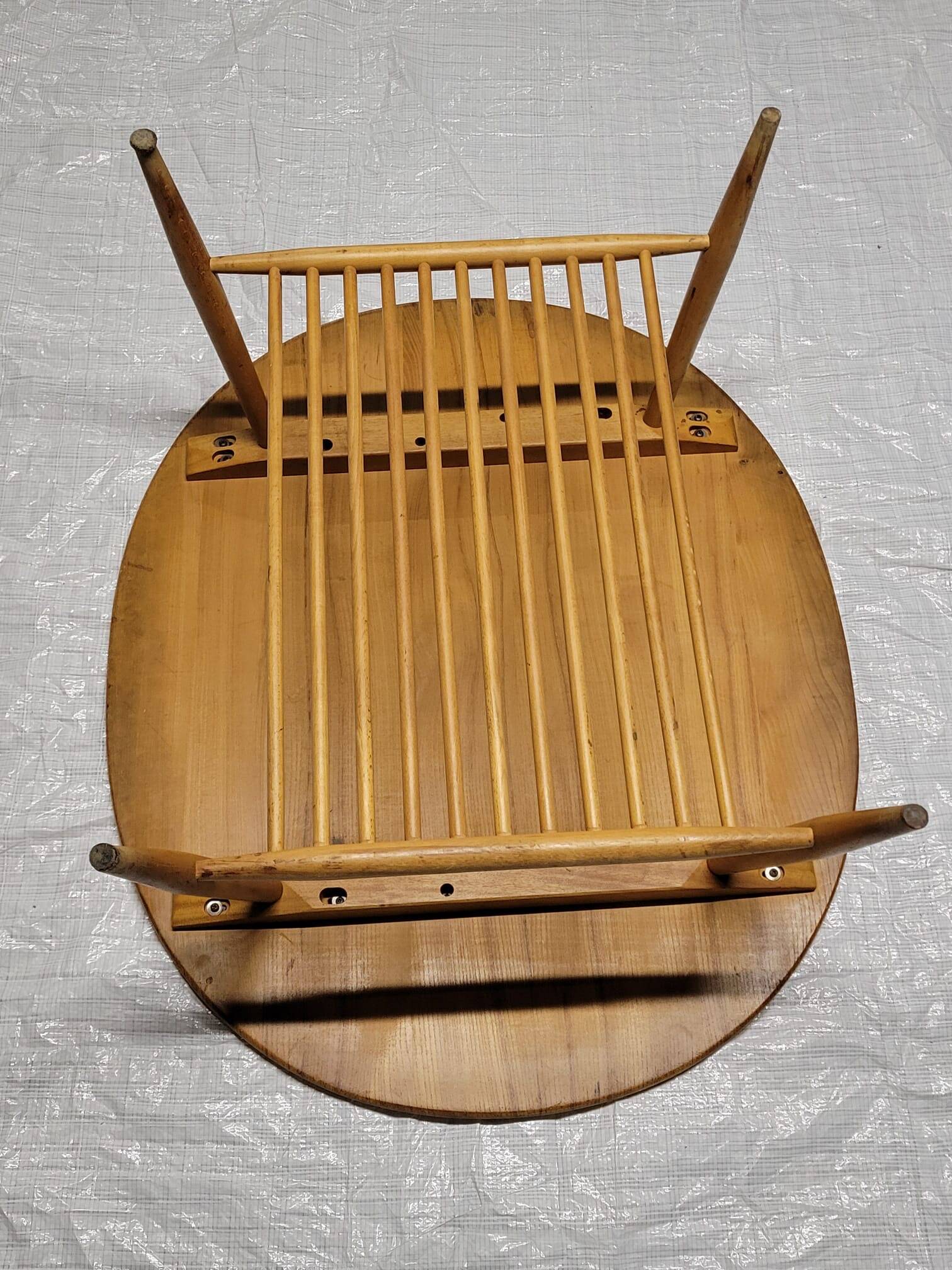 Oval wooden coffee table Ercol