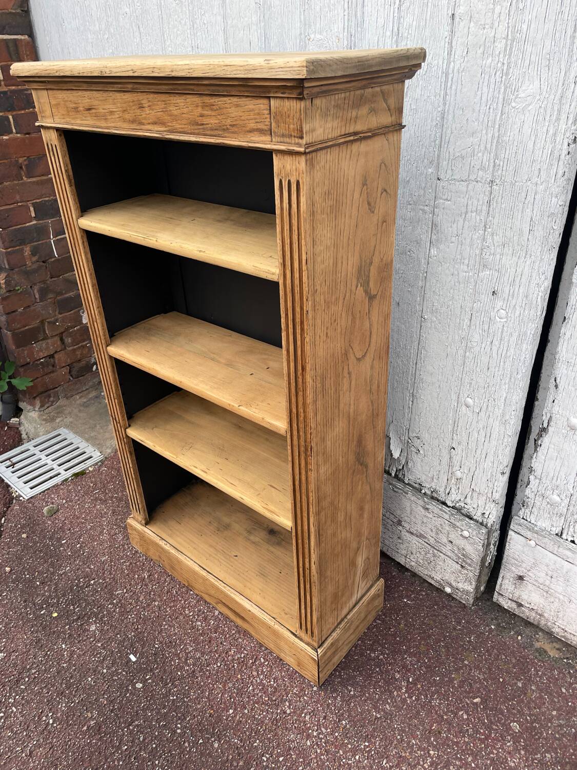 Bibus raw oak bookcase