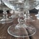 Set of 9 dessert cups, ice cream or crystalline fruit salad