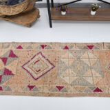 3x11 pale orange turkish vintage runner rug 75x332cm