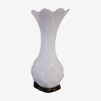 Opaline white vase