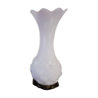 Vases blanc opaline