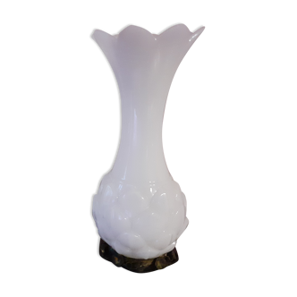 Opaline white vase