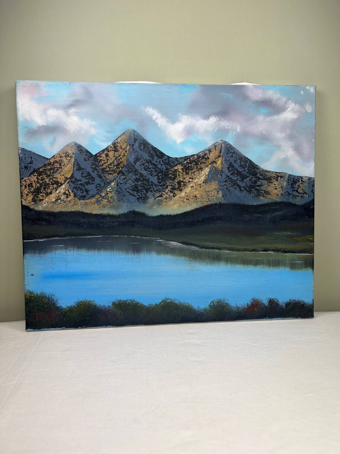 Huile sur toile Paysage de montagne