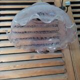 Original suspension lamp molded glass globe lace Rose edging dp 1122213