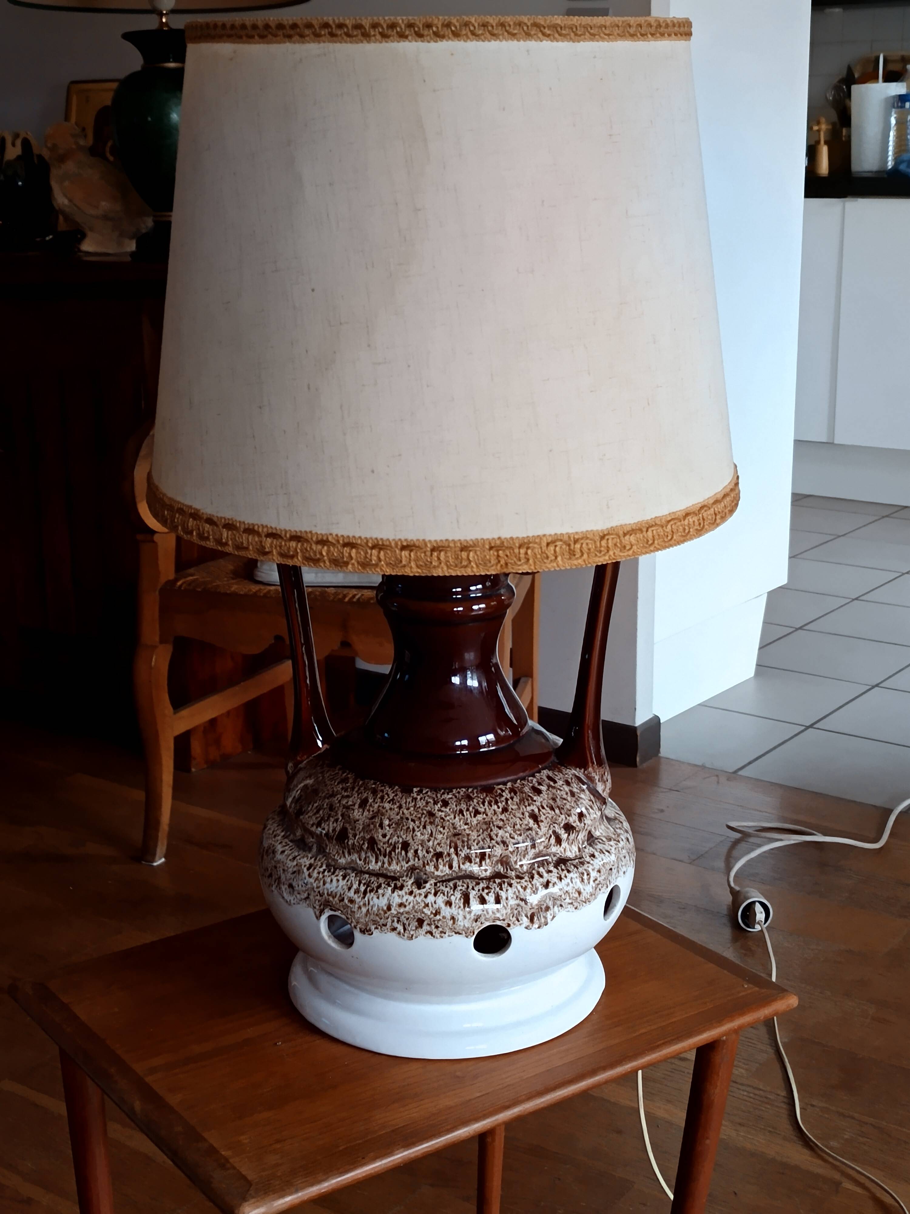 70s ceramic lamp