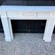 Louis XVI style fireplace in white Carrara marble, circa 1880.