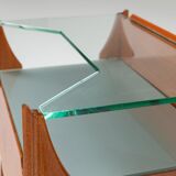 Pair of nightstands in teak La Permanente Mobili Cantù Italy 1950