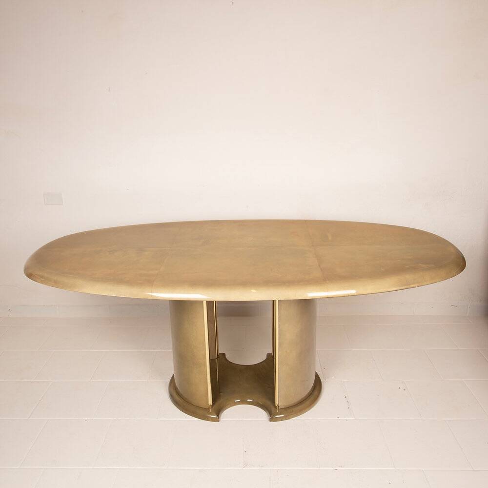 Angelo Mazzola parchment table produced by Ar.Vi Salpol