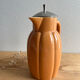 Teapot / jug / carafe / vintage earthenware pitcher in the style of Digoin Sarreguemines.