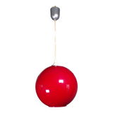 Red opaline ball suspension Ø30cm