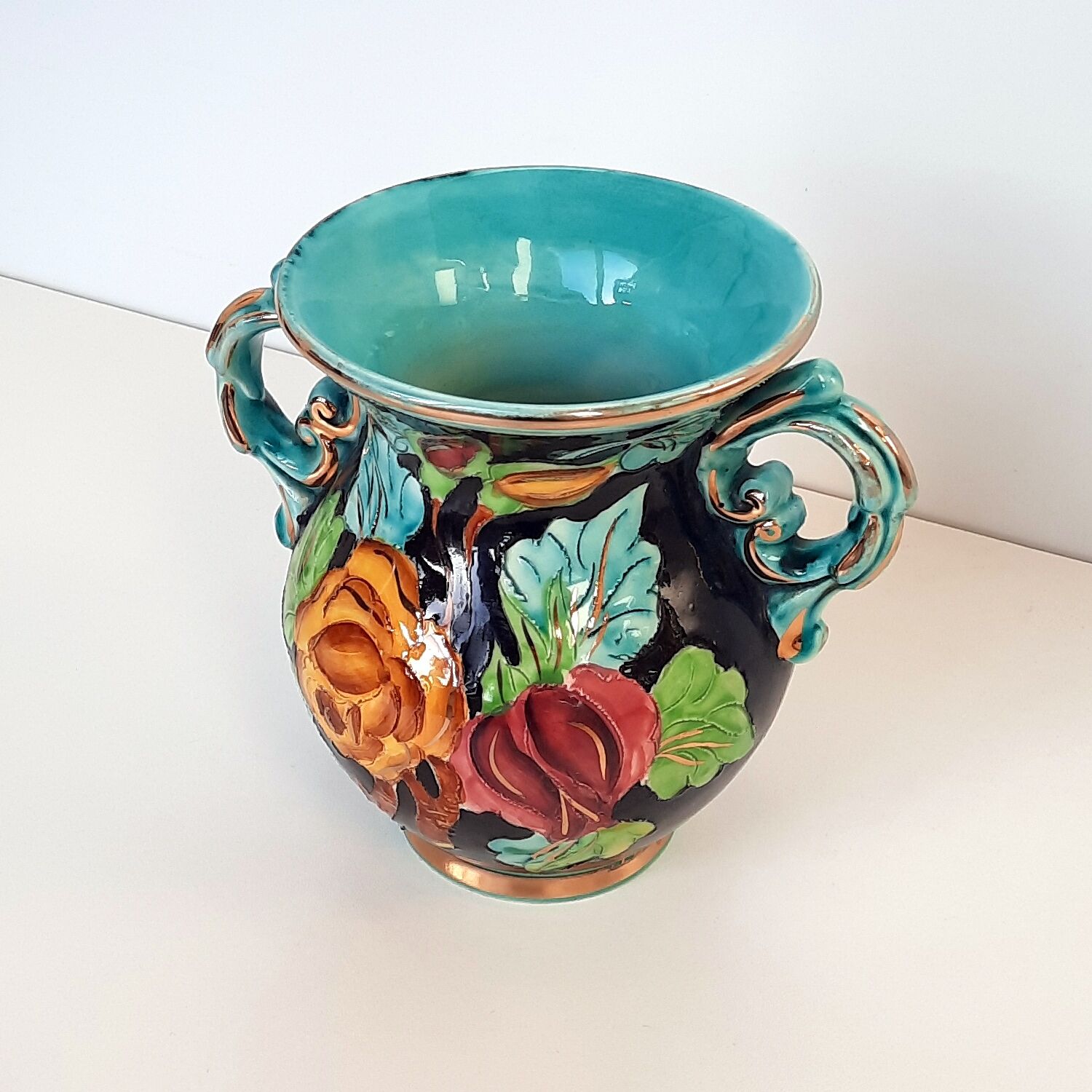 Vase céramique Monaco des Atelier Cérart cécor fleurs