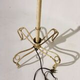 Vintage floor lamp entirely composed of white lacquered metal