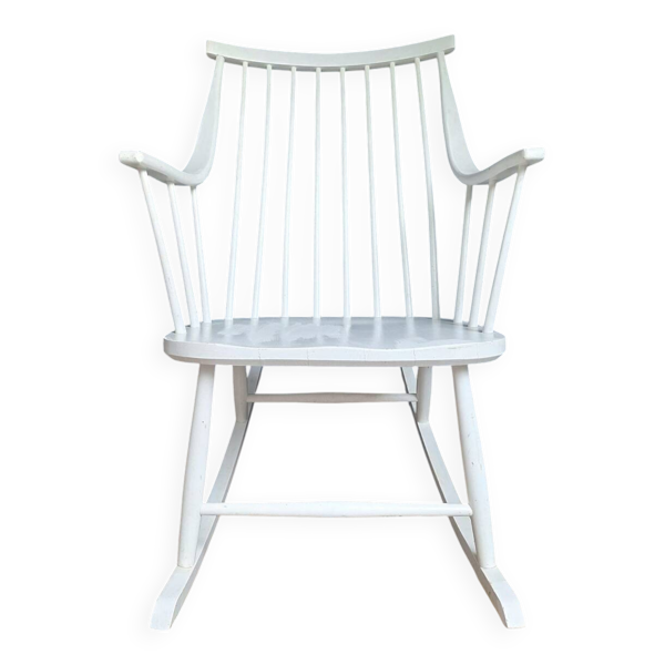Rocking-chair vintage, fauteuil à bascule