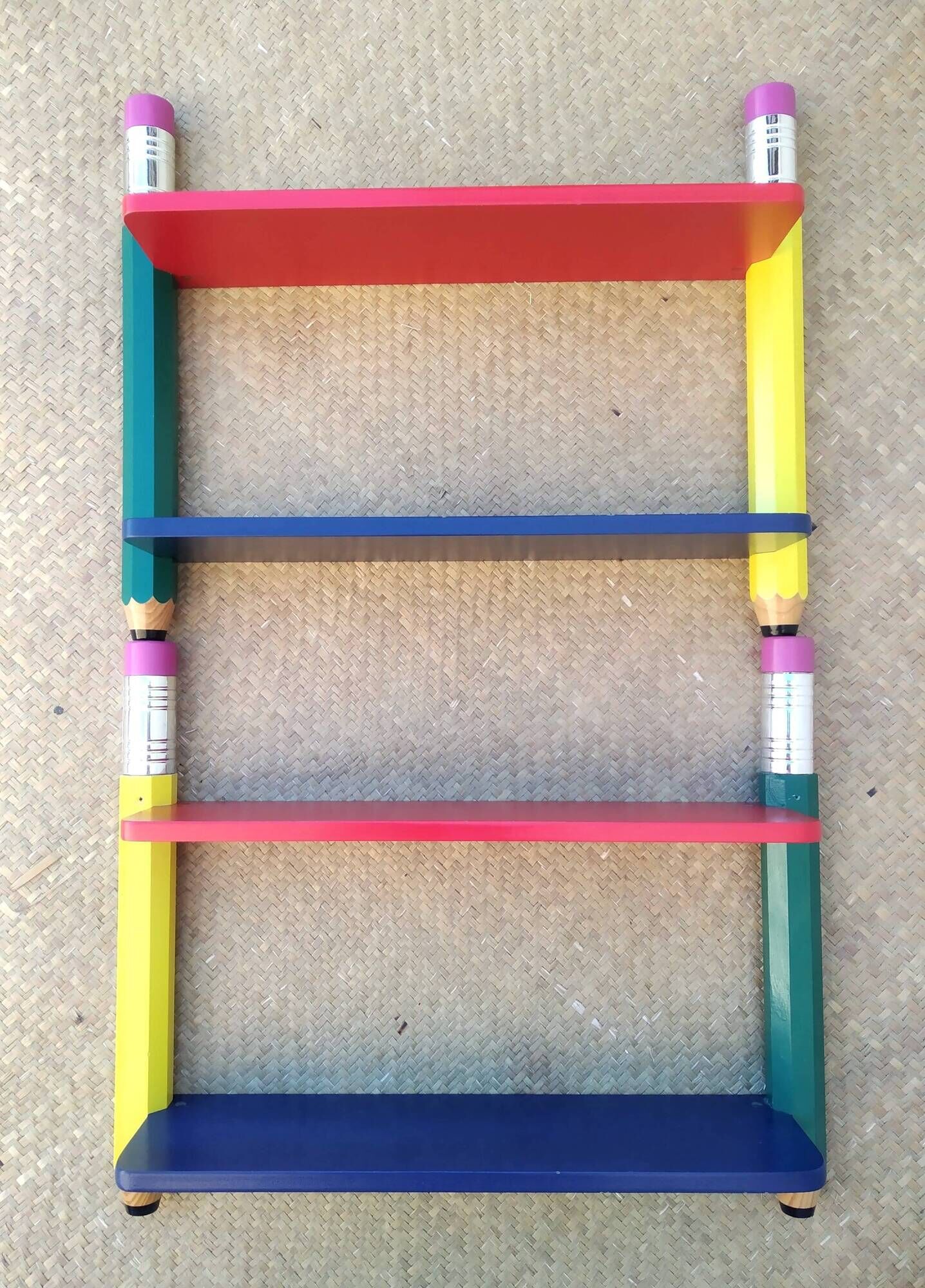 Small wall shelf for pencils Pierre Sala Clairefontaine collection 1980