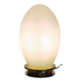 EGG Lamp 1960 in glass in Murano Opalino