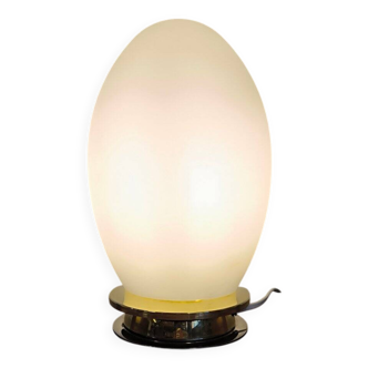 EGG Lamp 1960 in glass in Murano Opalino