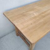 Solid wood farmhouse table