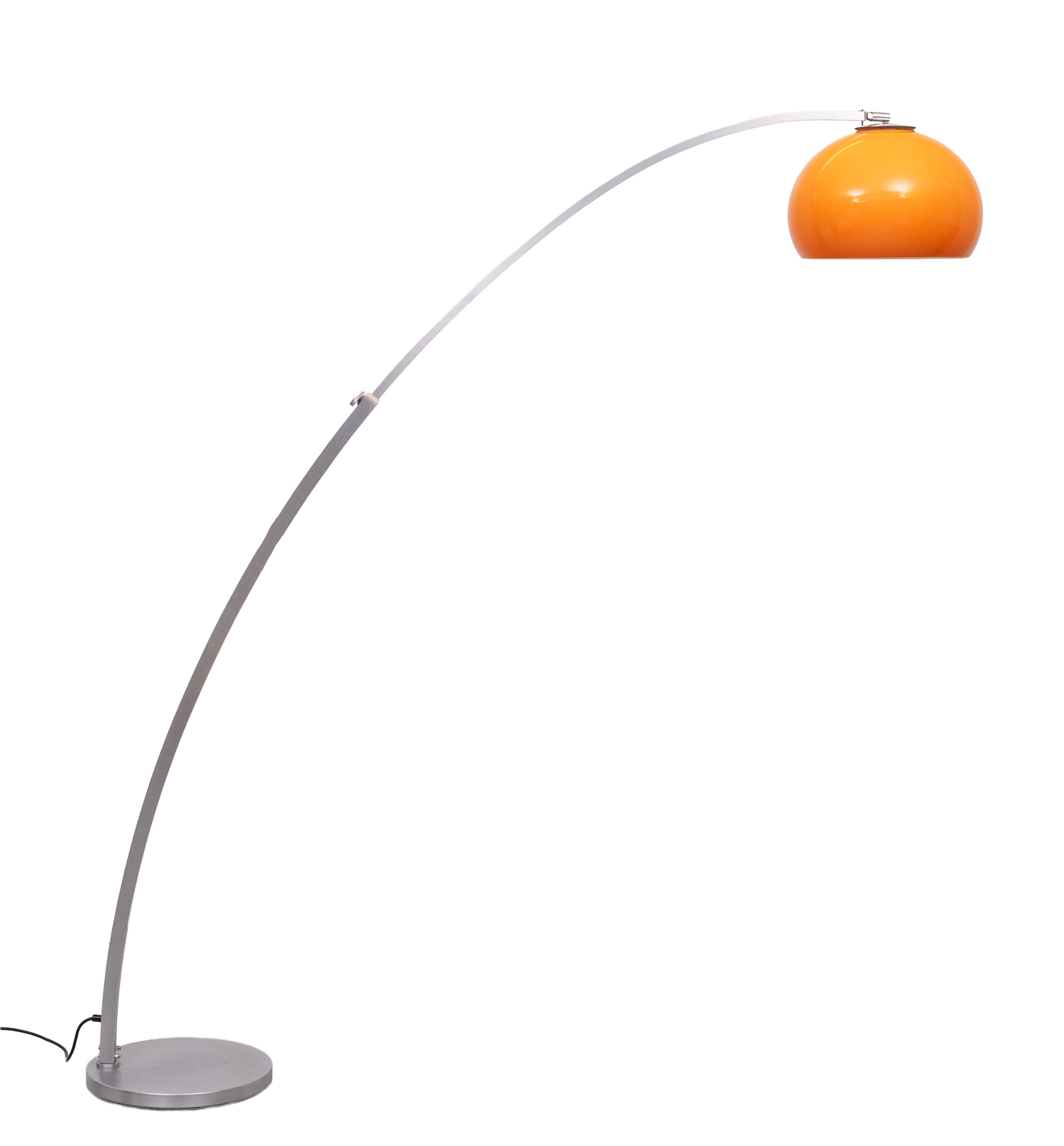 Adjustable Arc Floor Lamp by Gioffredo Reggiani, Italy