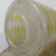 Vintage suspension 60s, 70's, white and yellow glass pop decoration
