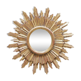 Miroir soleil oeil de sorcière vintage 53cm x 53cm