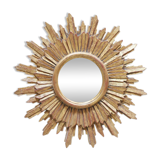 Vintage witch's eye sun mirror 53cm x 53cm