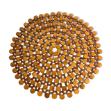 Flat wooden under dish