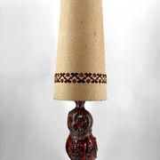Important ceramic lamp / floor lamp, Owl, by Walter Gerhards