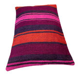 Vintage turkish kilim cushion cover, 30 x 50 cm
