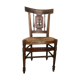 Former Directory-style chair with fleur de lily seating mulch 19th