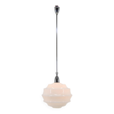 Art deco glass pendant Czechoslovakia 1950s
