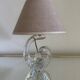 Small Schneider crystal lamp from the 50s