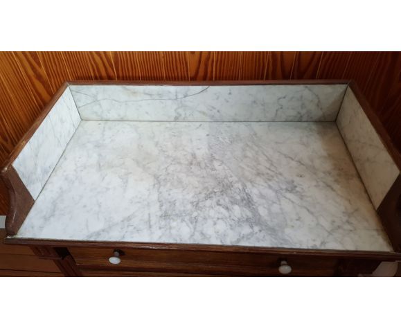 Chest of drawers on marble top