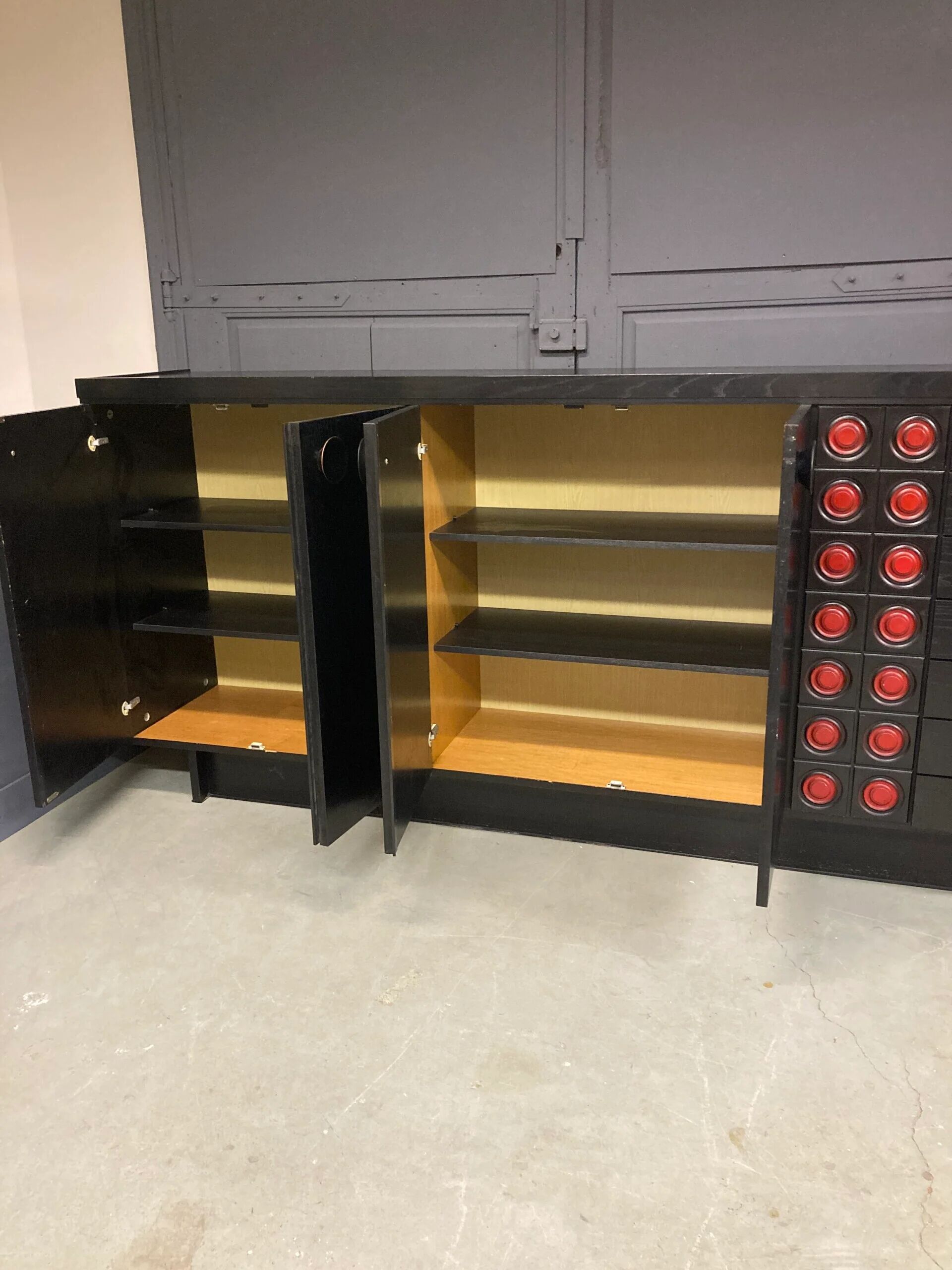 Vintage brutalist high-board 1970s