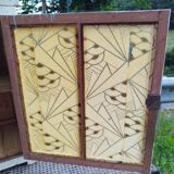 Old glass cabinet pharmacy cabinet