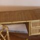 Dal Vera bamboo rattan desk and chair from the 1970s.