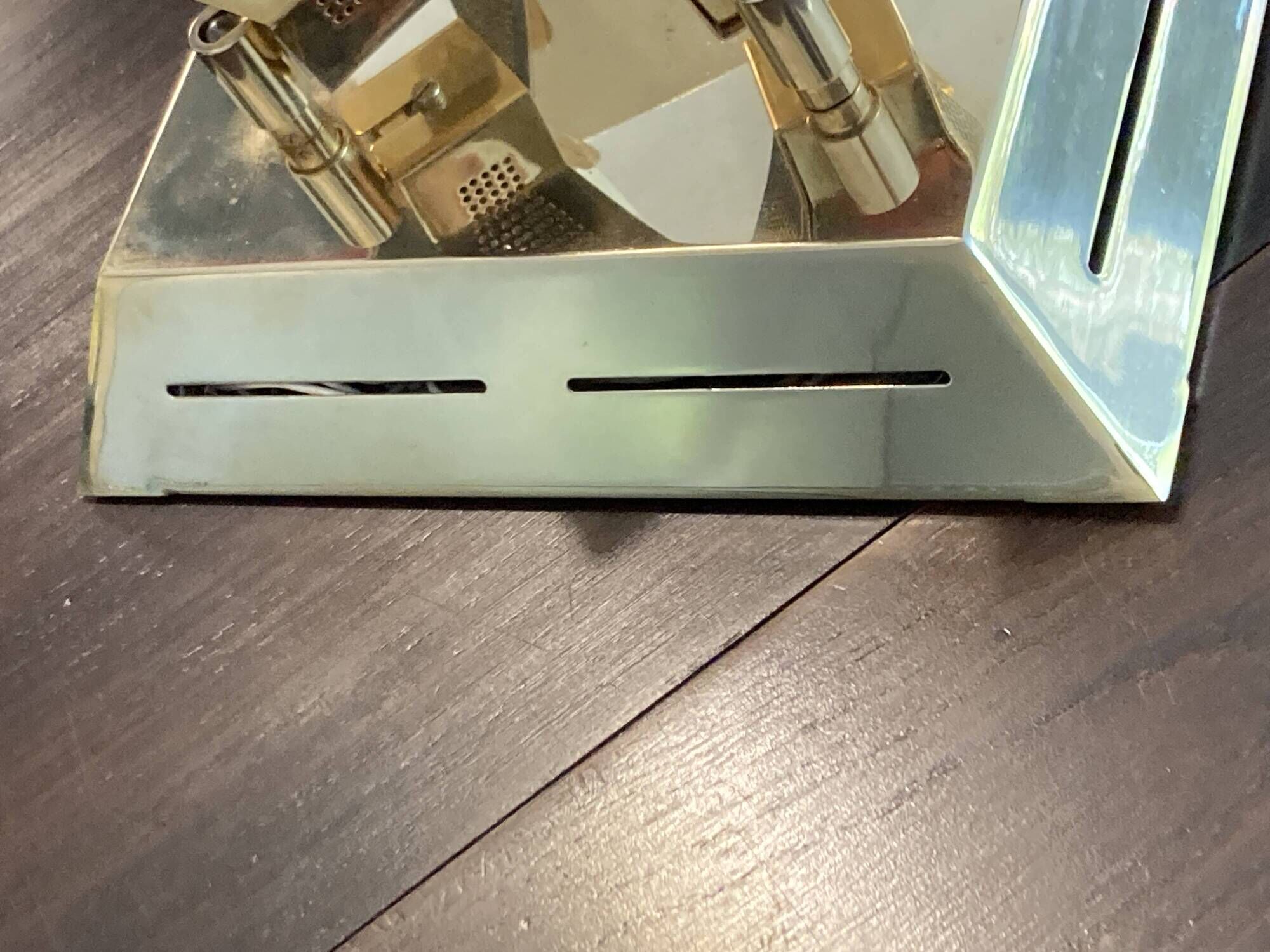 Vintage brass ceiling light OMI – Space Age design from the 1970s
