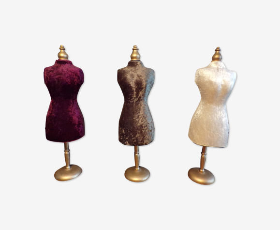 3 mannequins de couture anciens 60cm