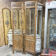 Set of 2 Vietnamese panels with geometric lattice.