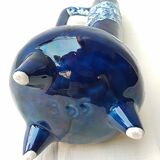 Tripod blue ceramic vase 60