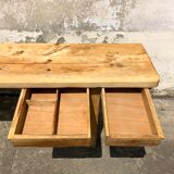 Antique kitchen workbench, vintage kitchen log