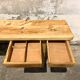 Antique kitchen workbench, vintage kitchen log