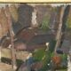 Swedish Oil on Panel“Composition” by Nils Folke Knafve –Vintage & Framed