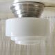 Mazda style Bauhaus opaline globe ceiling light - 1930s/40s