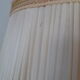 Tripod floor lamp in gilded brass, pleated lampshade, Louis XV style